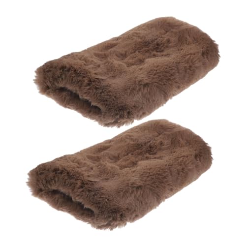 KOMBIUDA 2St handwärmer Kissen Handschuhe Kinder Warmer Muffarm Kinder handwärmer Winterhandwärmer Damen Handwärmer Handwärmerbeutel handwärmer Winter Handwärmermuff Kunstpelz Light Brown von KOMBIUDA