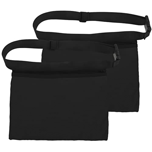 KOMBIUDA 2st Gürteltasche Tennishalter Tennis-mesh-Tasche Ballpicking-Taschen Tennistasche Zur Aufbewahrung Taschen Für Golfbälle Trainingsbälle Tasche Für Tennisball Black Oxford-Stoff von KOMBIUDA