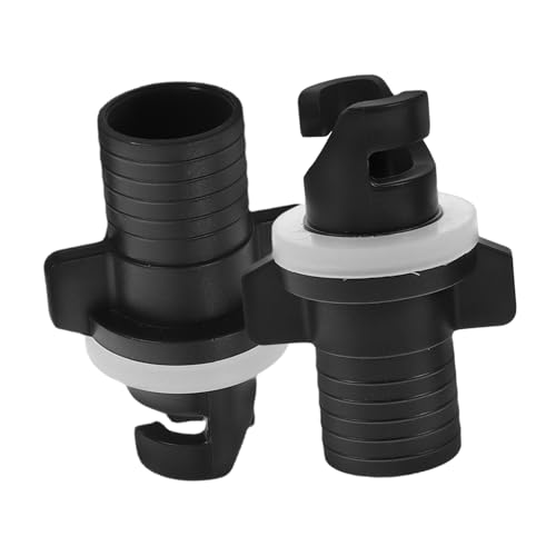 KOMBIUDA 2st Ventil Für Schlauchboote Kajak Luftventil Aufblasbarer Adapter Sup-Adapter Für Aufblasbare Pumpe Adapter Stecker Konverter Sup-paddel-luftventil Pumpenadaptersatz Black Plastik von KOMBIUDA