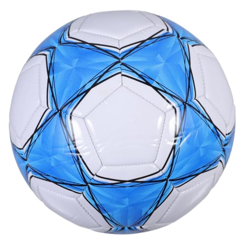 KOMBIUDA 3 Fußballkinder Mädchen Fußball Fußbälle üben Kinder fußball Mini-Fußball sportgeräte für Kinder fußballtraining fußball Training Outdoor-Sport für Kinder Außenfußball PVC Blue von KOMBIUDA