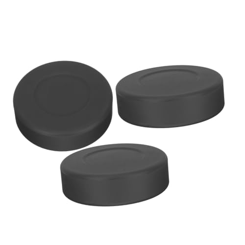 KOMBIUDA 3st Blöder Puck Hockey-Pucks Für Das Training Hockey-Pucks Für Kinder Rollhockey-Pucks Schaumstoff-hockeypucks Hockey-Pucks Für Den Außenbereich Sport-Hockey-zubehör Gummi Black von KOMBIUDA