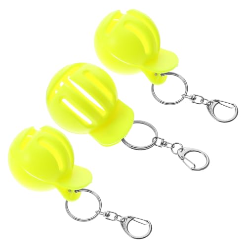 KOMBIUDA 3st Golf-Liner Golfballmarkierung Golfball-Schablone Strichzeichnungsschreiber Golfschreiber Golfball-ausrichtungsmarkierungswerkzeug Golfball-linienmarkierungswerkzeug Abs Yellow von KOMBIUDA