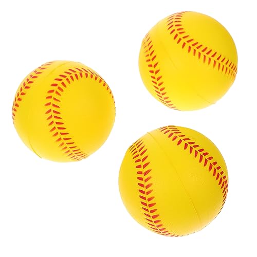 KOMBIUDA 3st Trainingsstab Aus Pu-Schwamm Weicher Baseball Softbälle Schläger Kinderspielzeug Baseball Trainieren Pu Schäumt Baseball Pu-Schwamm Baseballs Fledermäuse Spielset Baseball Üben von KOMBIUDA