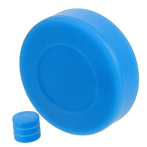 KOMBIUDA 4 Stück Eishockey-Flachball sportzeug Hockey Puck streethockey Street Hockey Hockeyschläger-Puck Hockeybälle im Freien Eishockey-Sport-Puck professioneller Hockey-Puck PVC Blue von KOMBIUDA