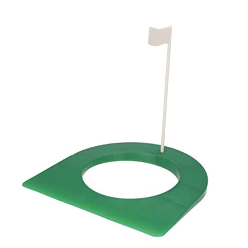 KOMBIUDA 4 Tasse setzen Golf Putting Cup Golf Putting Hole Putting Cup aus Gummi Tasse mit Flagge setzen Green von KOMBIUDA