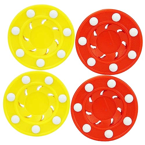 KOMBIUDA 4pcs Eishockey Tragbarer Eispuck Plastik Eishockey Eishockey Lieferungen Hockey Training Puck von KOMBIUDA