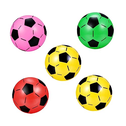 KOMBIUDA 5St aufblasbarer Ball Fußball für Kinder von 8 bis 12 Jahren Kinder Fußball Sportspielzeug Kinderspielzeug Spielzeug für kinder Geburtstagsgeschenk Kinderbälle im Freien Plastik von KOMBIUDA