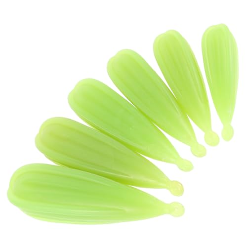 KOMBIUDA 6st Köderwurftrainer Angelübungsstecker Angelübungs-Casting-Plugs Übungsstopfen Zum Angeln Beim Werfen Übungsstecker Für Wurfköder Stecker Für Angelübungen PVC Light Green von KOMBIUDA