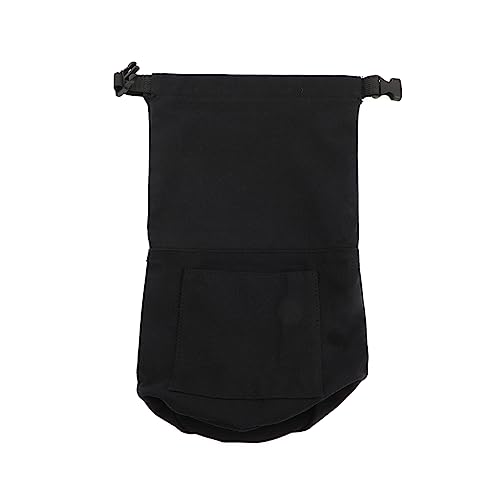 KOMBIUDA Aufbewahrung von Campinglaternen Campingunterlagen zum Schlafen Pinkelbeutel Vlies Handtasche lichttüten zubehör Camping tragbare Laternentasche Campinglampen-Organizer Stoff Black von KOMBIUDA