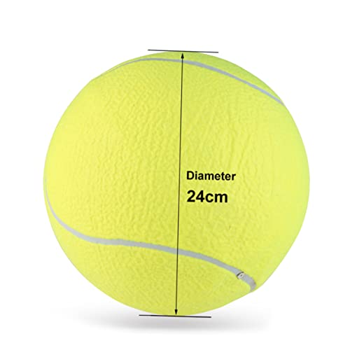 KOMBIUDA Aufblasbarer Riesen Tennisball Großer Gummiball Für Haustiere Als Ideal Für Outdoor Aktivitäten Inklusive Luftnadel von KOMBIUDA