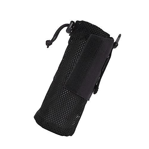 KOMBIUDA Faltbarer Wasserflaschentaschenbeutel Unsichtbarer Reisehalter Sporttasche Outdoor Für Camping Wandern Angeltaschen (schwarz) von KOMBIUDA