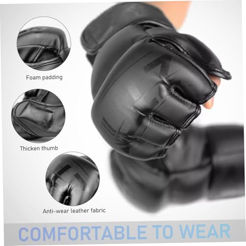 KOMBIUDA MMA Sparring Handschuhe Halbfinger Boxhandschuhe Erwachsene Jugend Trainingshandschuhe Atmungsaktiv Robuster Handschutz Für Kickboxen Kampfsport Training KOMBIUDA MMA Sparring Handschuhe Halbfinger Boxhandschuhe Erwachsene Jugend Trainingshandschuhe Atmungsaktiv Robuster Handschutz Für Kickboxen Kampfsport Training von KOMBIUDA