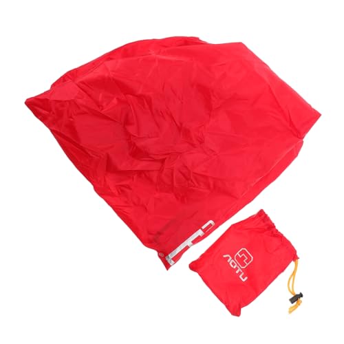 KOMBIUDA Rucksack Regenschutz Wasserdichter Rucksack Wanderrucksäcke Reiserucksäcke Reiserucksack Regenschutz Mit Schnallenriemen Outdoor Rucksack Regenschutz Rote 210T Polyester Pu von KOMBIUDA