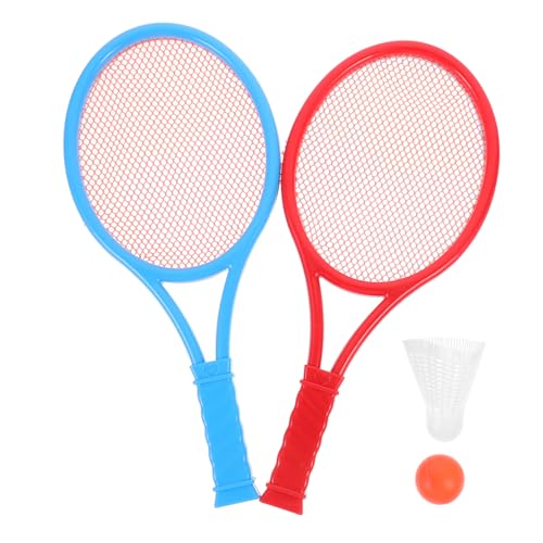 KOMBIUDA Set Tennisschläger Spielzeug Für Kinder Outdoor Übungsspielzeug Kunststoff Inkl 2 Bällen Zufällige Farbe Zubehör Für Jungen Und Mädchen von KOMBIUDA