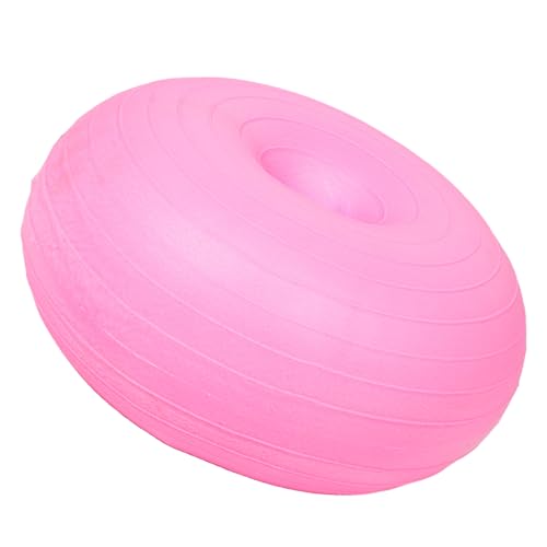 KOMBIUDA Yoga-Ball Fitnessgeräte Äußere Kreisförmige Ausrüstung Balance -ballausrüstung Aufblasbare Ausrüstung Sportausrüstung Altmodischer Griff Übungsball Sprungballausrüstung PVC Rosa von KOMBIUDA