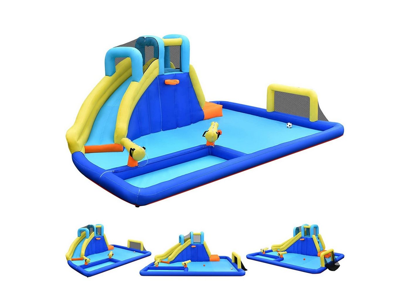 KOMFOTTEU Hüpfburg Wasserpark mit Fußballtor, 526x373x203cm KOMFOTTEU Hüpfburg Wasserpark mit Fußballtor, 526x373x203cm von KOMFOTTEU