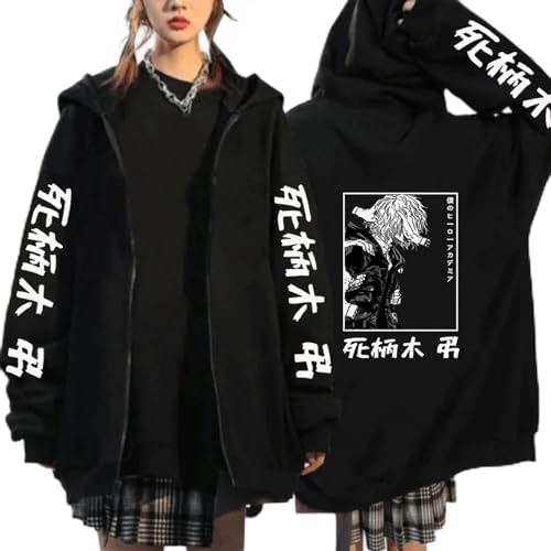 KONDZ Frühling Herbst Japan Anime My Hero Academia Frauen Übergroße Reißverschluss Hoodie Shigaraki Dabi Harajuku Street Streetwear Kapuze von KONDZ