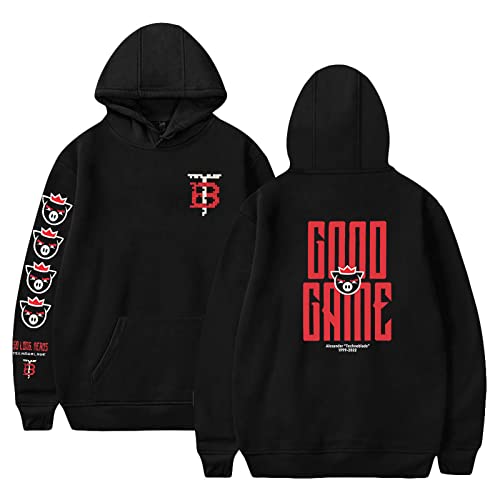 KONDZ Neues Technoblade Merch 2D-Druck-Kapuzen-Sweatshirt Damen/Herren Kleidung Lässiges Hoodie-Sweatshirt, Schwarz, S von KONDZ