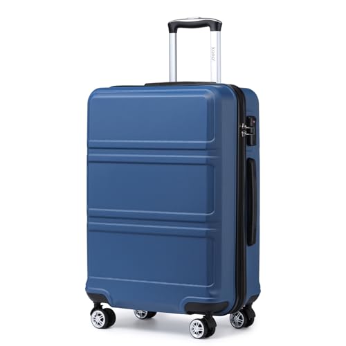 KONO Koffer Großer 28 Zoll Leicht ABS Hartschalenkoffer XL mit TSA-Schloss Reisekoffer mit 4 Rollen Rollkoffer 75×48×30cm, Dunkelblau KONO Koffer Großer 28 Zoll Leicht ABS Hartschalenkoffer XL mit TSA-Schloss Reisekoffer mit 4 Rollen Rollkoffer 75×48×30cm, Dunkelblau von KONO