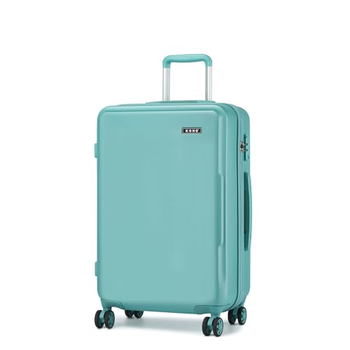 KONO Koffer Mittelgroß Hartschalen Reisekoffer Leicht ABS+PC Koffer L mit TSA Schloss und 4 Rollen 65×42.5×25.5cm, 60L, Blau KONO Koffer Mittelgroß Hartschalen Reisekoffer Leicht ABS+PC Koffer L mit TSA Schloss und 4 Rollen 65×42.5×25.5cm, 60L, Blau von KONO