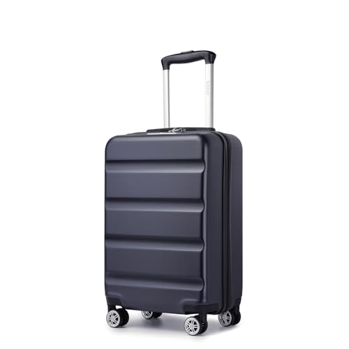 KONO Koffer Trolley Handgepäck Kabinenkoffer Leichte Hartschalengepäck mit TSA-Schloss und doppelte Spinnrollen für Reisen und Business 55x35x22cm, Blau KONO Koffer Trolley Handgepäck Kabinenkoffer Leichte Hartschalengepäck mit TSA-Schloss und doppelte Spinnrollen für Reisen und Business 55x35x22cm, Blau von KONO