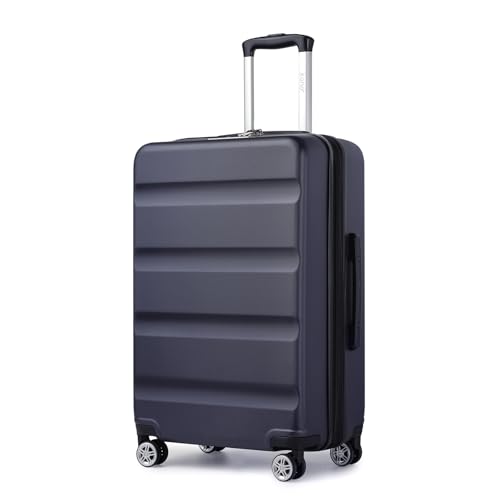 KONO Koffer Trolley Mittelgroßer Erweiterbares Hartschalenkoffer Leicht Reisekoffer mit TSA-Schloss und 4 stabile Spinnrollen Koffer L 65x43.5x25cm, Blau KONO Koffer Trolley Mittelgroßer Erweiterbares Hartschalenkoffer Leicht Reisekoffer mit TSA-Schloss und 4 stabile Spinnrollen Koffer L 65x43.5x25cm, Blau von KONO