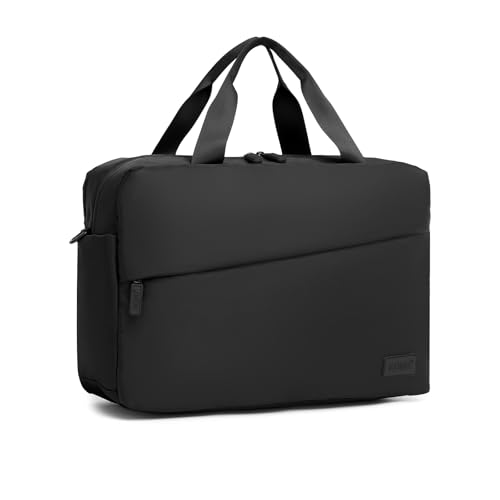 KONO Wasserabweisend Reisetasche Geeignet für 15,6" Laptop Leicht Handgepäck für die meisten Fluggesellschaften Vielseitige Rucksack für Reisen Arbeit und Freizeit, 44x29x15cm (Schwarz) von KONO