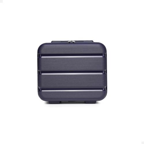 KONO Hartschale Kosmetikkoffer Beautycase Handgepäck Kabinengepäck (Dunkelblau) von KONO
