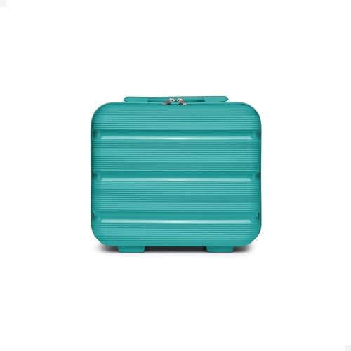 KONO Kosmetikkoffer Hartschale Damen Mädchen Klein Beautycase Handgepäck Kabinengepäck (Türkis Grün) KONO Kosmetikkoffer Hartschale Damen Mädchen Klein Beautycase Handgepäck Kabinengepäck (Türkis Grün) von KONO