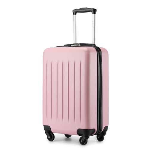 Kono Hartschale Koffer Trolley Rollkoffer Handgepäck Koffer Zwillingsrollen ABS Handgepäck Bordgepäck 4 Rollen, 55cm 20 Zoll(Pink) Kono Hartschale Koffer Trolley Rollkoffer Handgepäck Koffer Zwillingsrollen ABS Handgepäck Bordgepäck 4 Rollen, 55cm 20 Zoll(Pink) von KONO