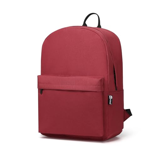 KONO Kinderrucksack Schultasche für Jungen und Mädchen Leichter Rucksack für Teenager Studenten Büchertasche Reise Casual Daypack Damen Herren, rot, Einheitsgröße, Schule KONO Kinderrucksack Schultasche für Jungen und Mädchen Leichter Rucksack für Teenager Studenten Büchertasche Reise Casual Daypack Damen Herren, rot, Einheitsgröße, Schule von KONO