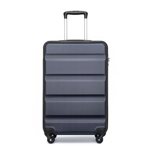 KONO Kabinengepäck Leichter ABS-Hartschalenkoffer mit TSA-Schloss und 4 Spinner-Rädern (19", Dunkelblau) von KONO