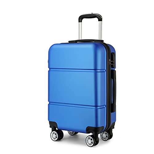 Kono Reisekoffer Handgepäck Koffer mit Rollen Hartschale Trolley 55x38x22cm 33 Liter Leichtgewicht ABS Navy Blau Kono Reisekoffer Handgepäck Koffer mit Rollen Hartschale Trolley 55x38x22cm 33 Liter Leichtgewicht ABS Navy Blau von KONO