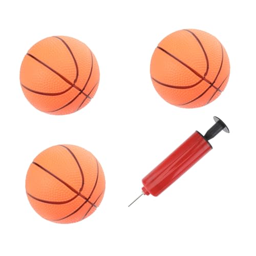 KONTONTY 4 Teiliges Set Aufblasbare Mini Basketbälle Mit Luftpumpe Für Ideales Outdoor Sportspielzeug Für Aktive Und Sportliebhaber von KONTONTY