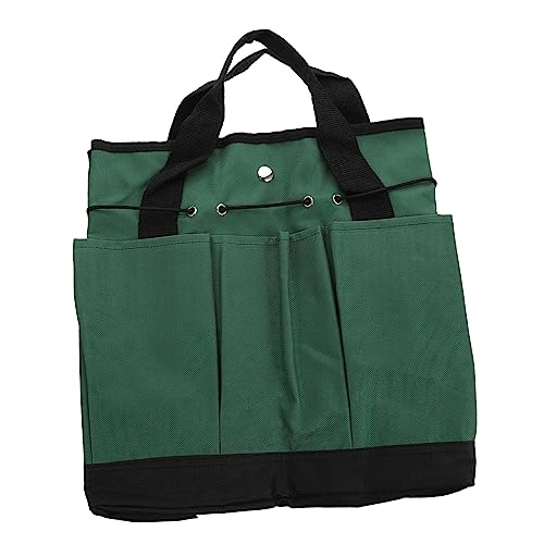 KONTONTY Gartenwerkzeug Aufbewahrungstasche Tragbare Organizer Tasche Für Gartenwerkzeuge Robuste Gartentasche Dunkelgrün Ideal Für Die Aufbewahrung Von Gartengeräten Und Zubehör von KONTONTY