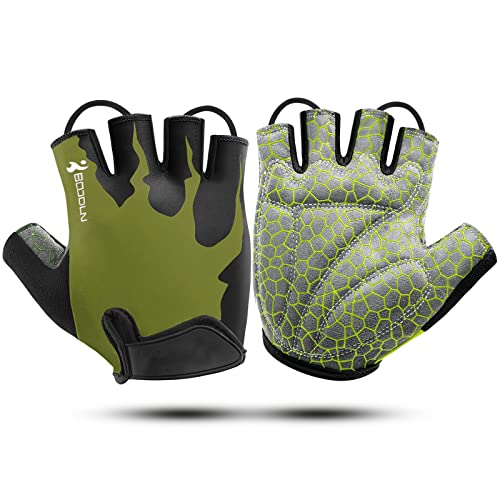 KONVINIT Fahrradhandschuhe Herren Damen Sommer - Radhandschuhe Halbfinger Fahrrad Handschuhe Freizeit für Mountainbike,Rennrad,Downhill,Pendler,Radler,Kajak,Roller,Segel,Ruder,Olive M KONVINIT Fahrradhandschuhe Herren Damen Sommer - Radhandschuhe Halbfinger Fahrrad Handschuhe Freizeit für Mountainbike,Rennrad,Downhill,Pendler,Radler,Kajak,Roller,Segel,Ruder,Olive M von KONVINIT