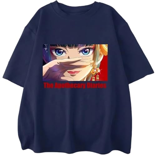 KONZDE Anime New The Apothecary Diaries Grafik Bedrucktes T-Shirt Damen Casual Outdoor Street Cool Anime Harajuku Shirt Top-style5||XL von KONZDE