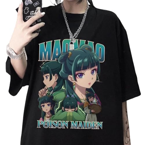 KONZDE Neues Bedrucktes T-Shirt Mit Dem Motiv „The Apothecary Diaries“ Für Damen, Personalisiertes Sommershirt, Lässiges Anime-Harajuku-Damenoberteil-style8||4XL von KONZDE