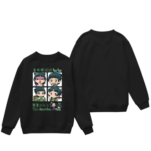 KONZDE The Apothecary Diaries Übergroßer Hoodie Damen Herren Harajuku Sweatshirt Streetwear Hip Hop Pullover Lässiger Trainingsanzug Mit Kapuze-style3||XS von KONZDE