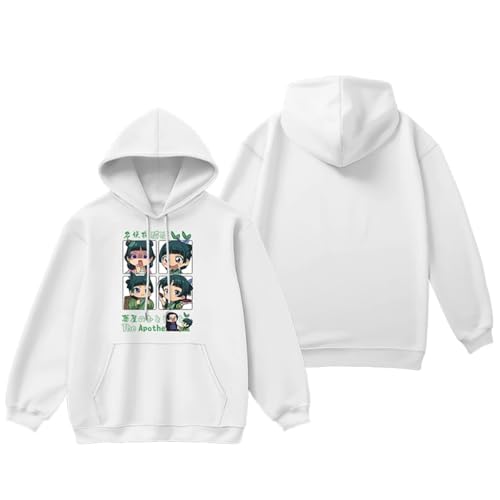 KONZDE The Apothecary Diaries Übergroßer Hoodie Damen Herren Harajuku Sweatshirt Streetwear Hip Hop Pullover Lässiger Trainingsanzug Mit Kapuze-style4||XXS von KONZDE