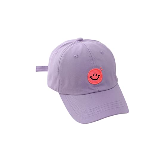 KOOBS Kindermütze Sommer Chaild Sun Baseball Cap Smiley Gesicht Outdoor Spring Boy Girl Cotton Verstellbarer Schnappschütze Sonnenschutzhut Hut-Purple,2 to 7 Years Old KOOBS Kindermütze Sommer Chaild Sun Baseball Cap Smiley Gesicht Outdoor Spring Boy Girl Cotton Verstellbarer Schnappschütze Sonnenschutzhut Hut-Purple,2 to 7 Years Old von KOOBS