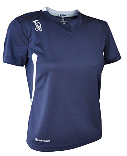 KOOKABURRA Damen KB Kurzarm Shirt, Ink/White, XL KOOKABURRA Damen KB Kurzarm Shirt, Ink/White, XL von KOOKABURRA