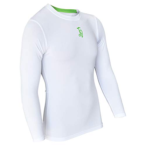 KOOKABURRA Herren KB Compression Lite Skin Fit Top, weiß, XL von KOOKABURRA