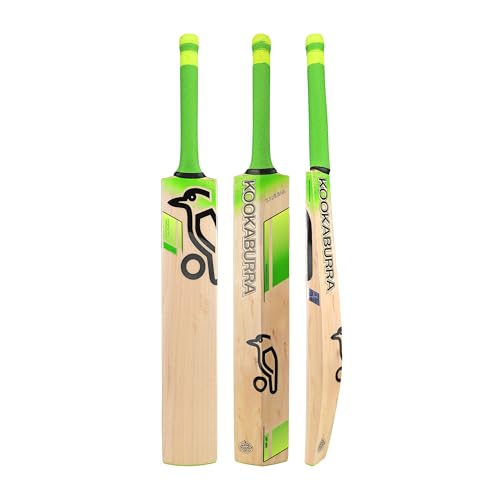 Kookaburra Kahuna 4.1 Cricket Bat Cricketschläger, Lime, Long Blade von KOOKABURRA