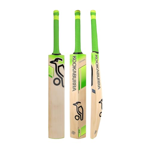 Kookaburra Kahuna 6.3 Cricket Bat Cricketschläger, Lime, Kurzer Griff von KOOKABURRA