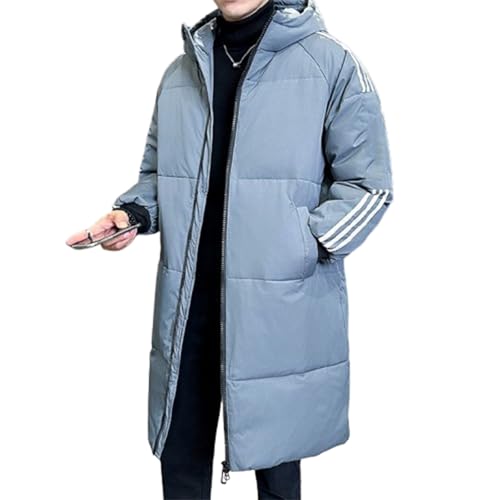 KOPQMJKIDFH Herren Mantel in Down Jacketmit Kapuze Puffer Coats Die Weiße Entendaunenjacke für Herren Eignet Sich für Alle Arten Von Freizeit- und Sportanlässen,A,XL von KOPQMJKIDFH