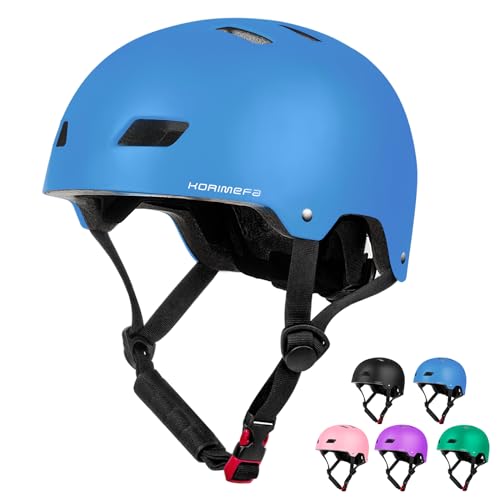 KORIMEFA Kinder Fahrradhelm Kinderhelm Radhelm Sporthelm CE-Zertifizierung für Fahrrad Skateboard Scooter Motorrad BMX für 3-14 Jahre (Blau, S) von KORIMEFA