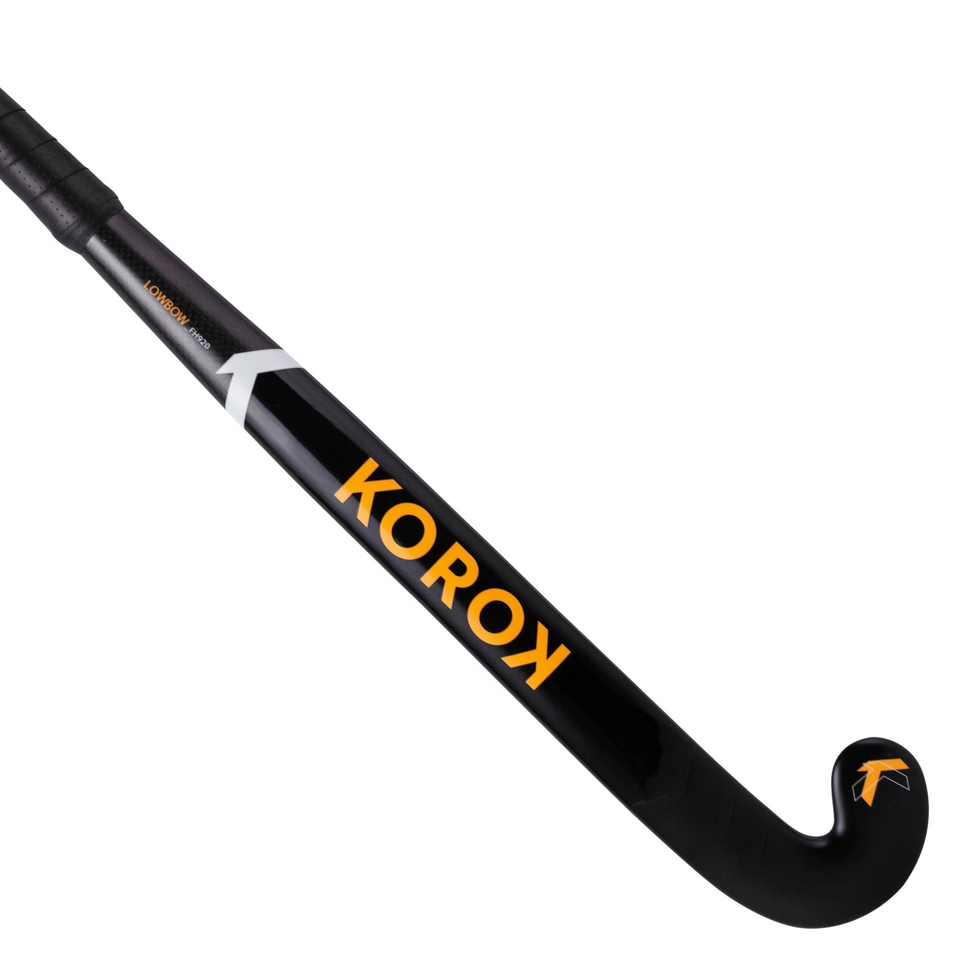 Damen/Herren/Kinder Feldhockey Schläger Indoor Carbon - LB FH920 schwarz/gelb von KOROK
