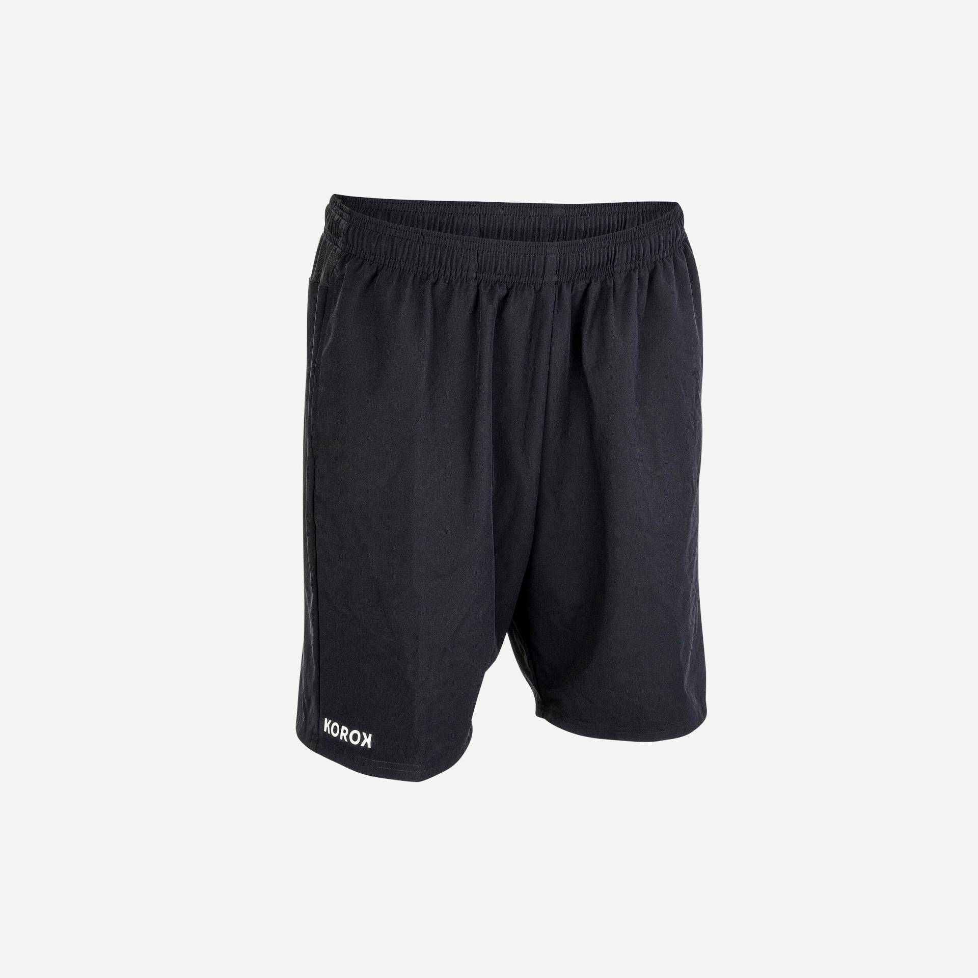 Damen/Herren Feldhockey Shorts - FH500 schwarz von KOROK