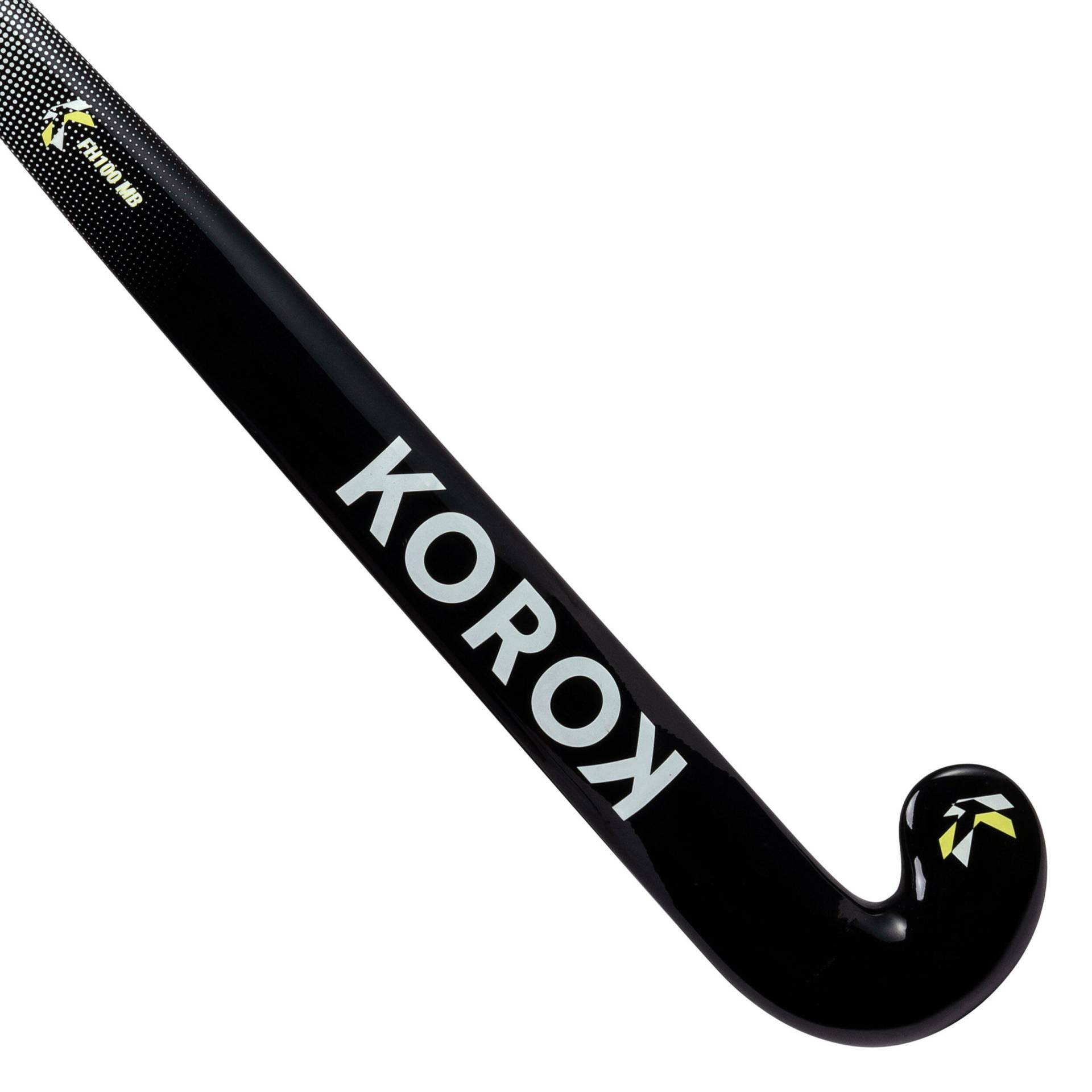 Damen/Herren Feldhockeyschläger Glasfaser Mid Bow - FH100 schwarz/weiß Damen/Herren Feldhockeyschläger Glasfaser Mid Bow - FH100 schwarz/weiß von KOROK